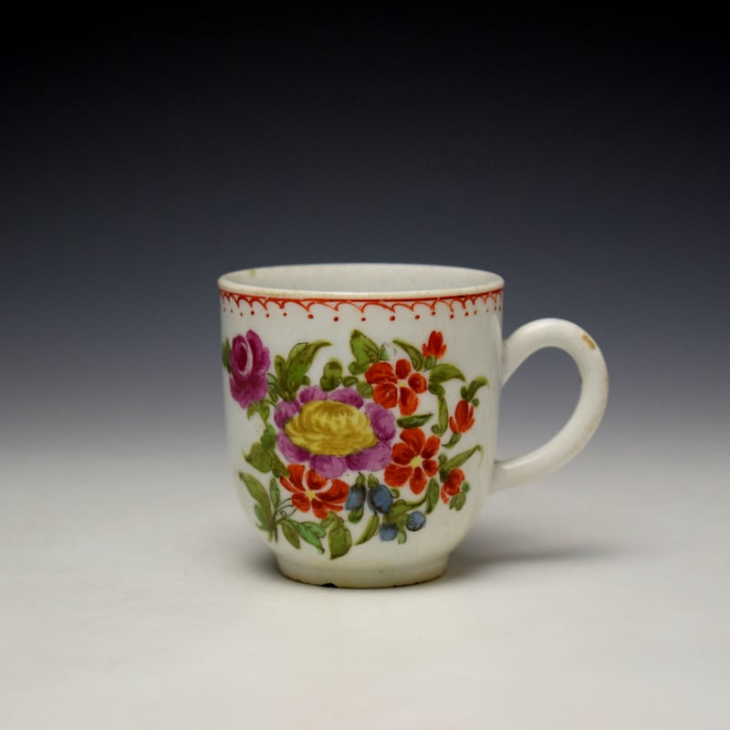 Floral Pattern Coffee Cup c1758-65