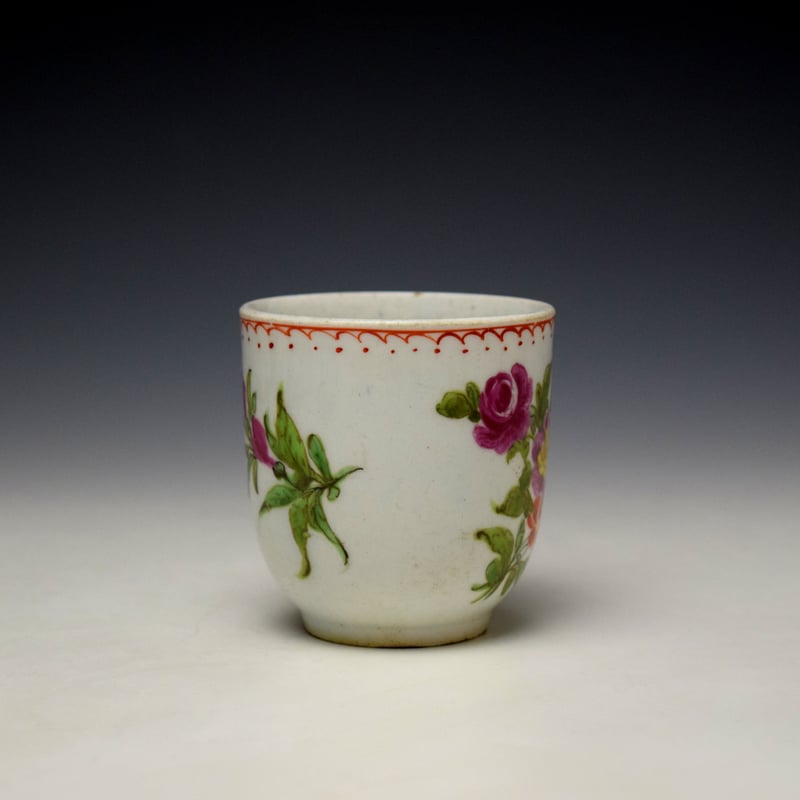 Bow Floral Coffee Cup c1765 (2)