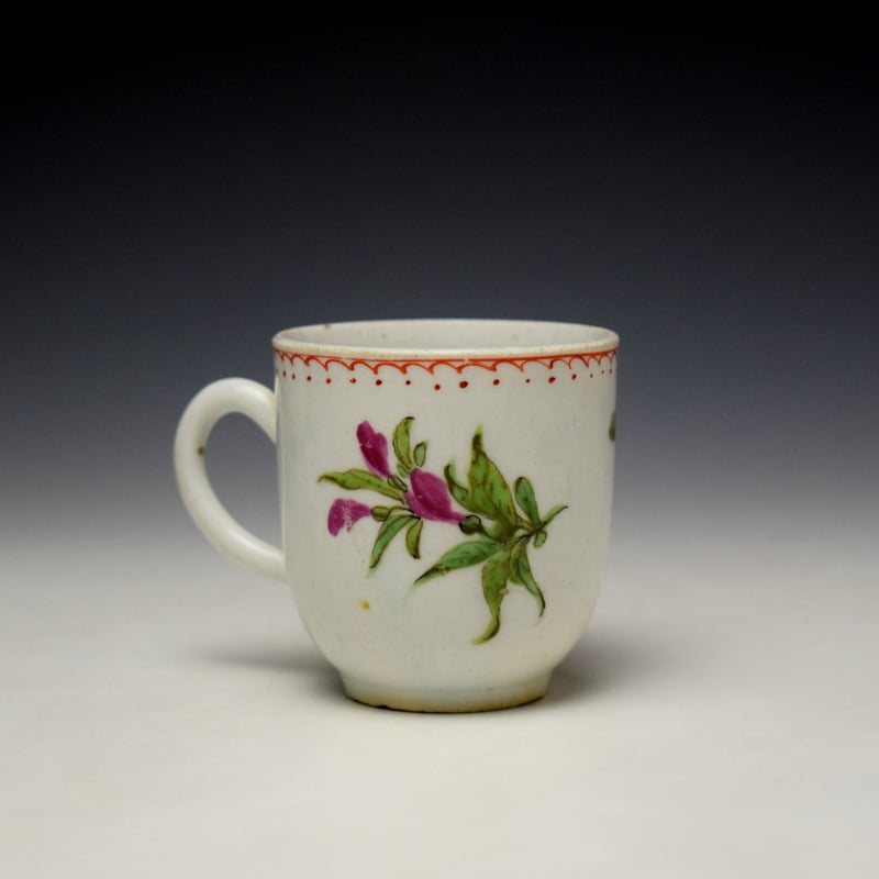 Bow Floral Coffee Cup c1765 (3)