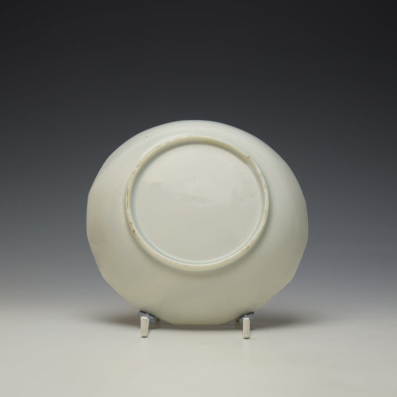 Lowestoft Floral Garland Pattern Fluted Teabowl and Saucer c1790-95 (8)