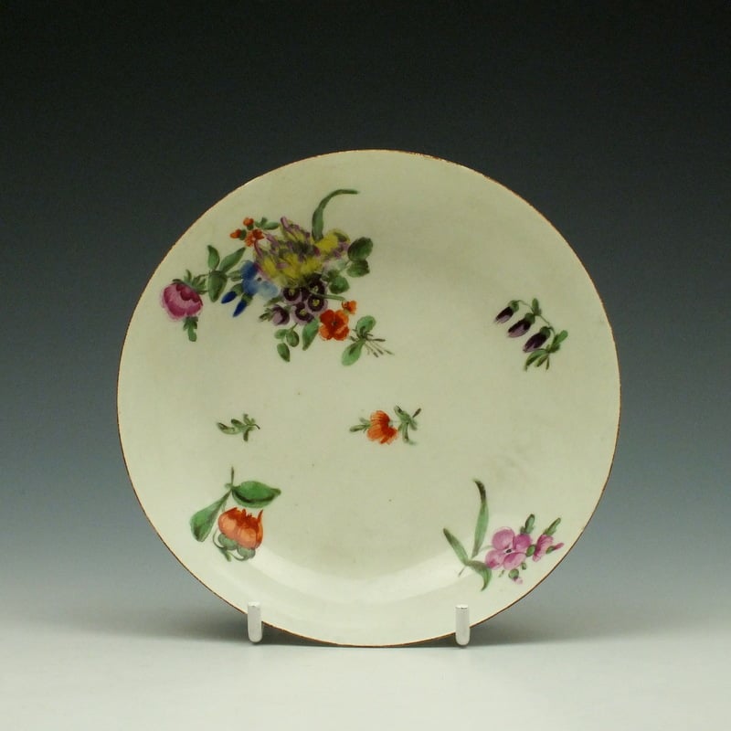 Floral Pattern Saucer c1770-75