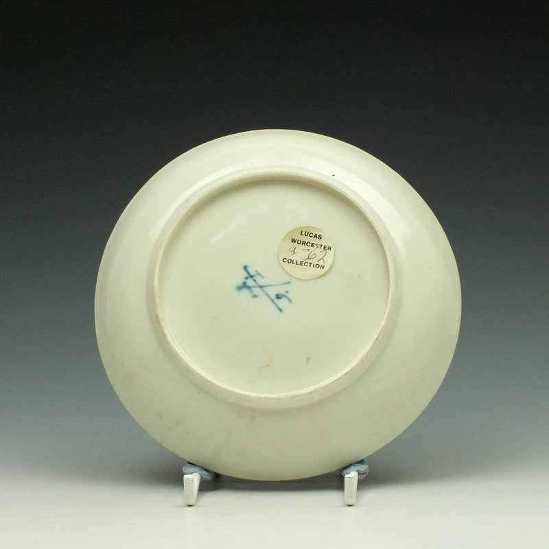 Worcester Floral Pattern Saucer c1770-75 (1)