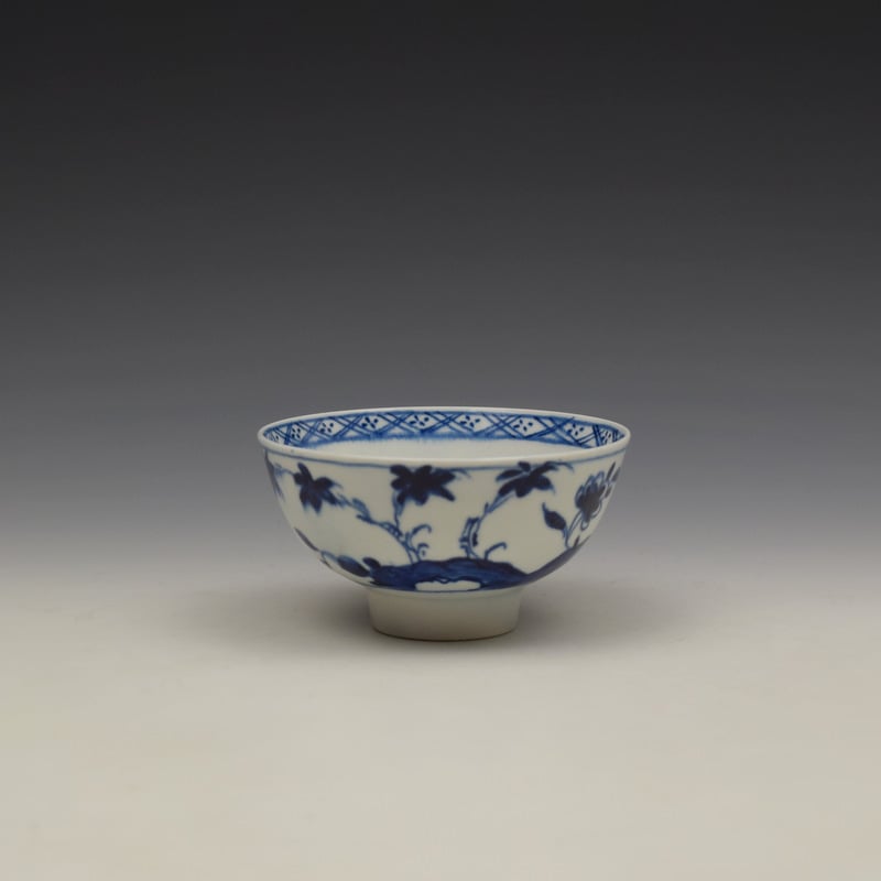 Flowering Root Pattern Small Bowl c1760 Ex Watney