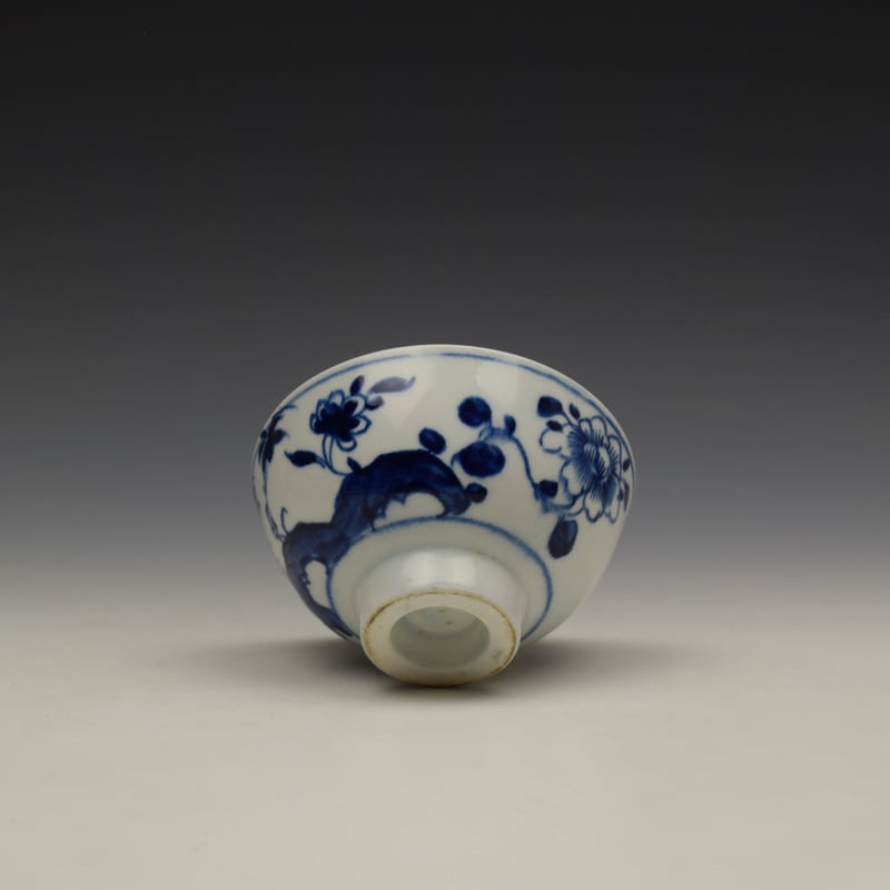 Bow Flowering Root Pattern Teabowl c1760 (7)