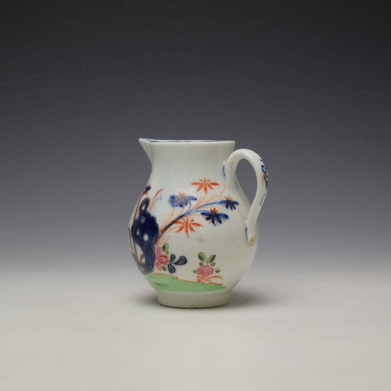 Lowestoft Green Redgrave Pattern Sparrow Beak Jug c1775-85 (6)