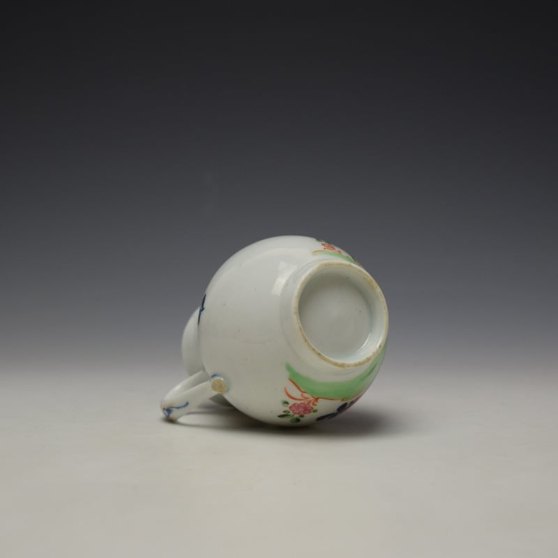 Lowestoft Green Redgrave Pattern Sparrow Beak Jug c1775-85 (8)