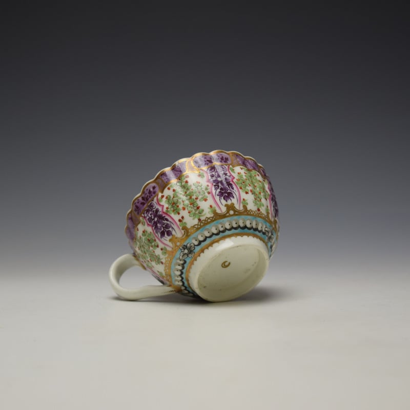 Worcester Hop Trellis Pattern Teacup c1775 (7)