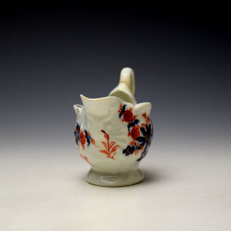 Lowestoft Imari Floral Pattern Dolphin Ewer c1785 (2)