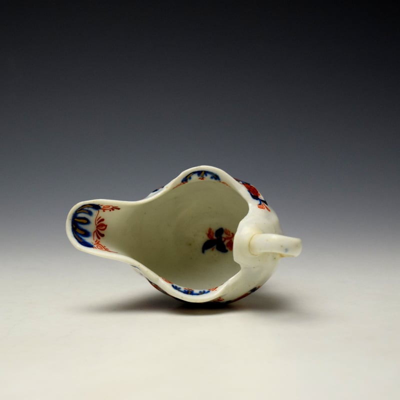 Lowestoft Imari Floral Pattern Dolphin Ewer c1785 (7)