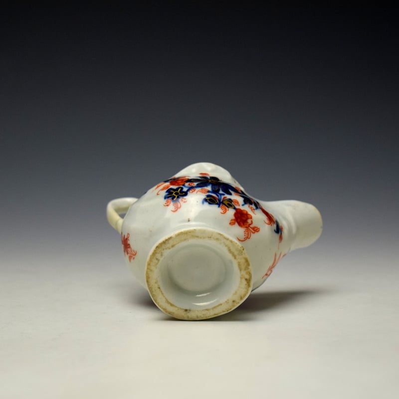 Lowestoft Imari Floral Pattern Dolphin Ewer c1785 (8)