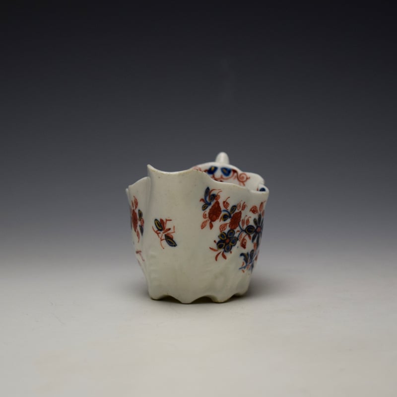 Lowestoft Imari Floral Pattern Low Chelsea Ewer c1775-85 (2)
