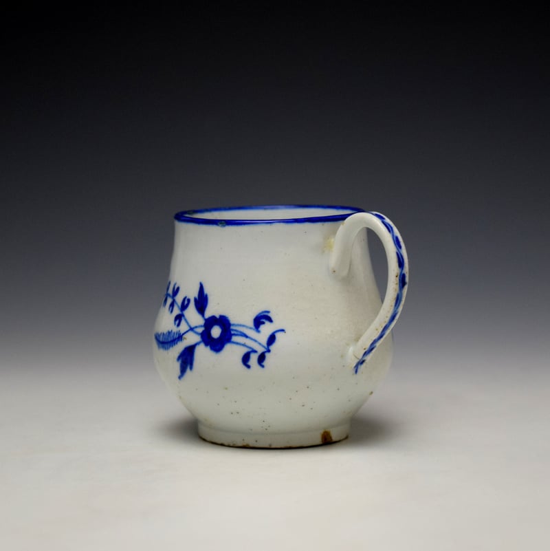 Isleworth Chantilly Sprigs Pattern Custard Cup c1775 (6)
