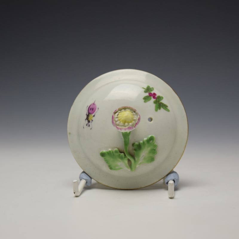 Worcester James Giles Fancy Bird Pattern Teapot and Cover c1770 (9)