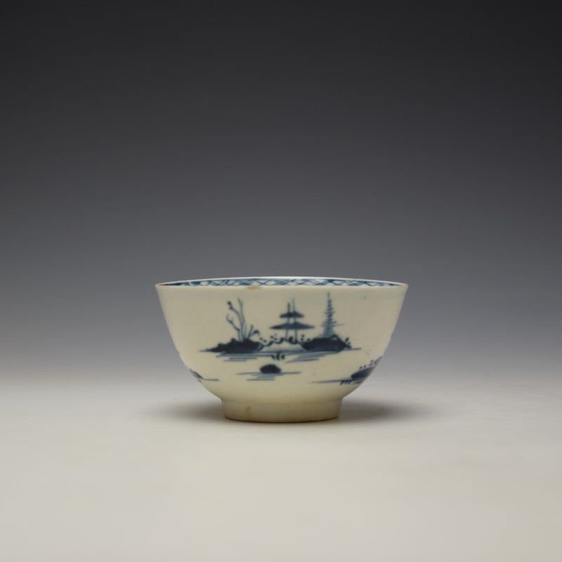 Liverpool James Pennington Cannonball Pattern Teabowl c1765-70 (2)