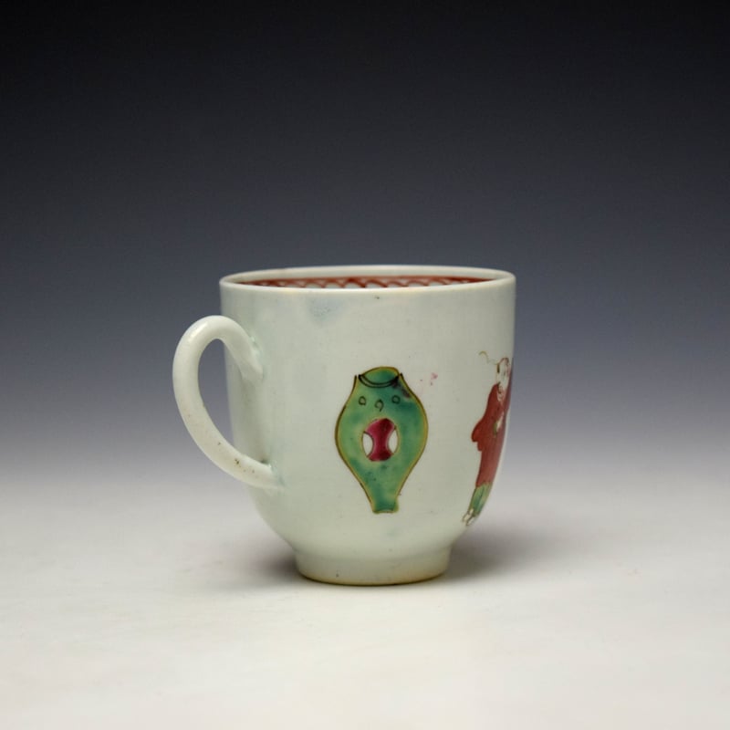 Liverpool James Pennington Mandarin Flute Player Pattern c1768-72 (4)