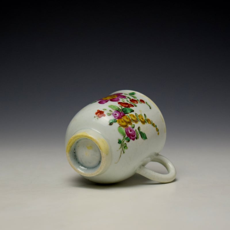Liverpool John Pennington Floral Pattern Coffee Cup c1770-75 (5)