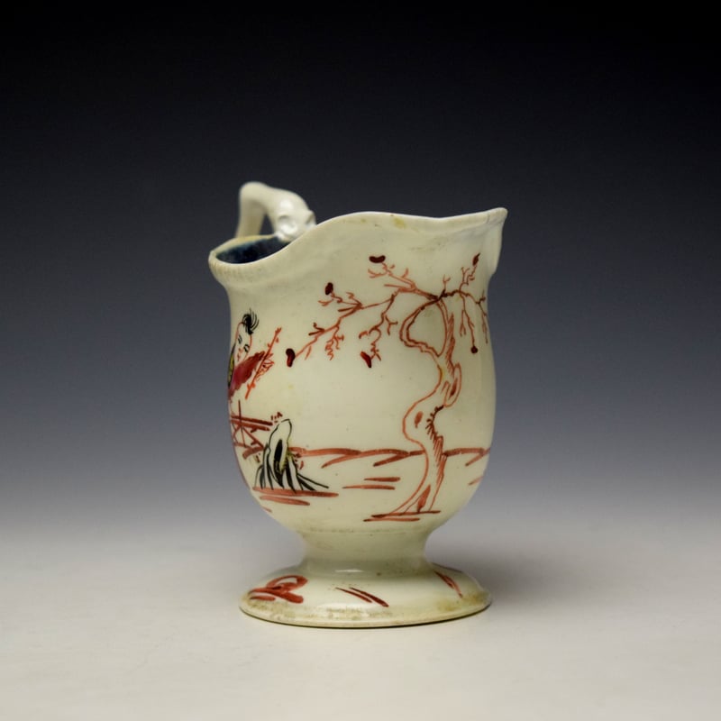 Liverpool John Pennington Scolding Woman Pattern Helmet Shaped Jug c1775 (3)