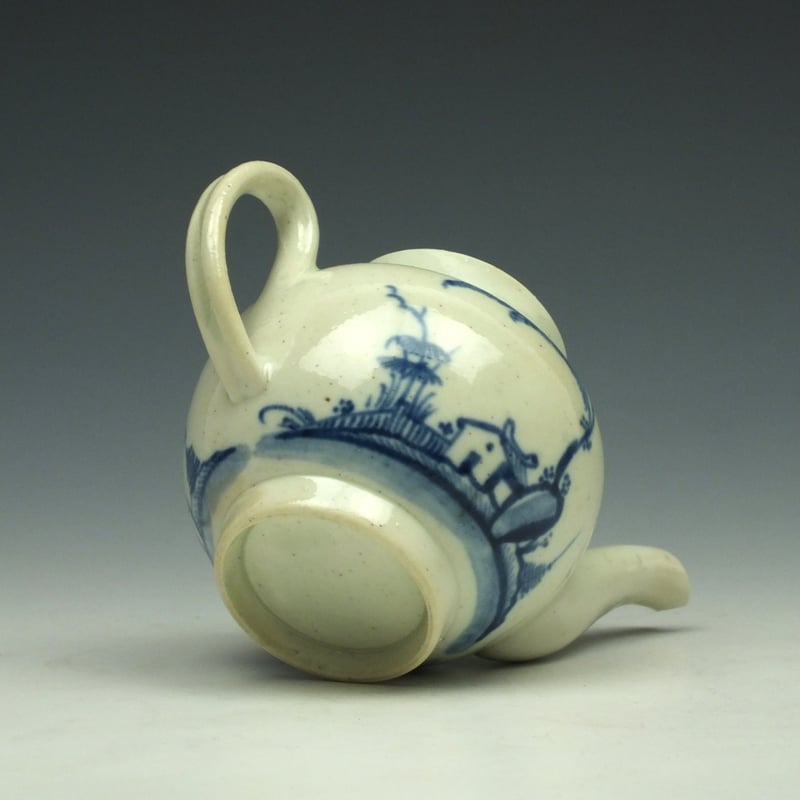 Liverpool John Pennington House Fence and Willow Pattern Toy Teapot c1775-85 (10)