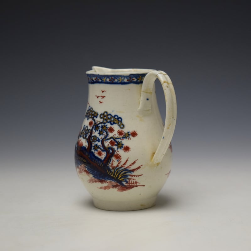 Liverpool John Pennington Rock Strata Island Pattern Sparrow Beak Jug c1780-90 (6)