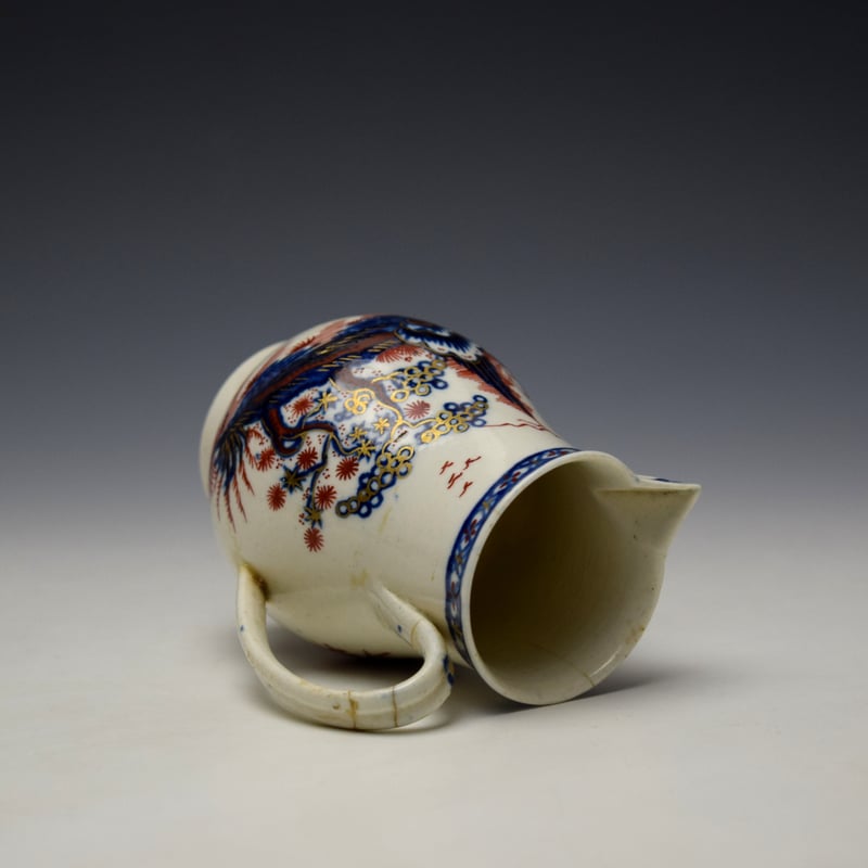 Liverpool John Pennington Rock Strata Island Pattern Sparrow Beak Jug c1780-90 (8)