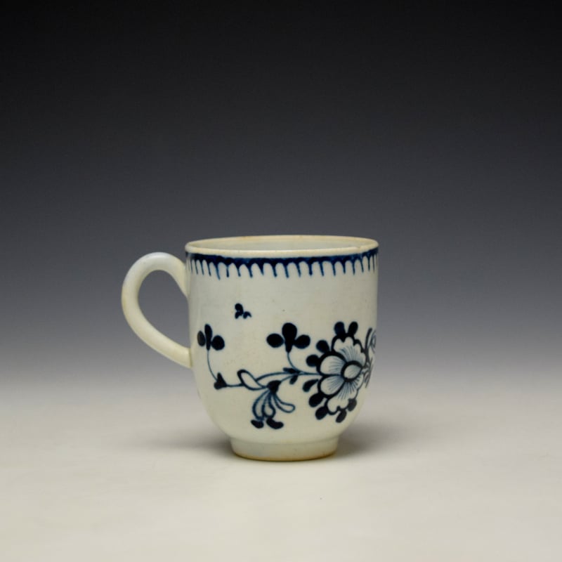 Liverpool James Pennington Profile Bud Pattern Coffee Cup c1765 (3)