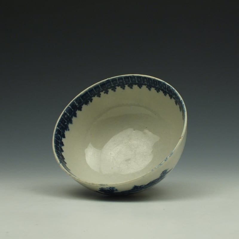 Liverpool John Pennington Fisherman Pattern Sugar Bowl c1775-85 (36)