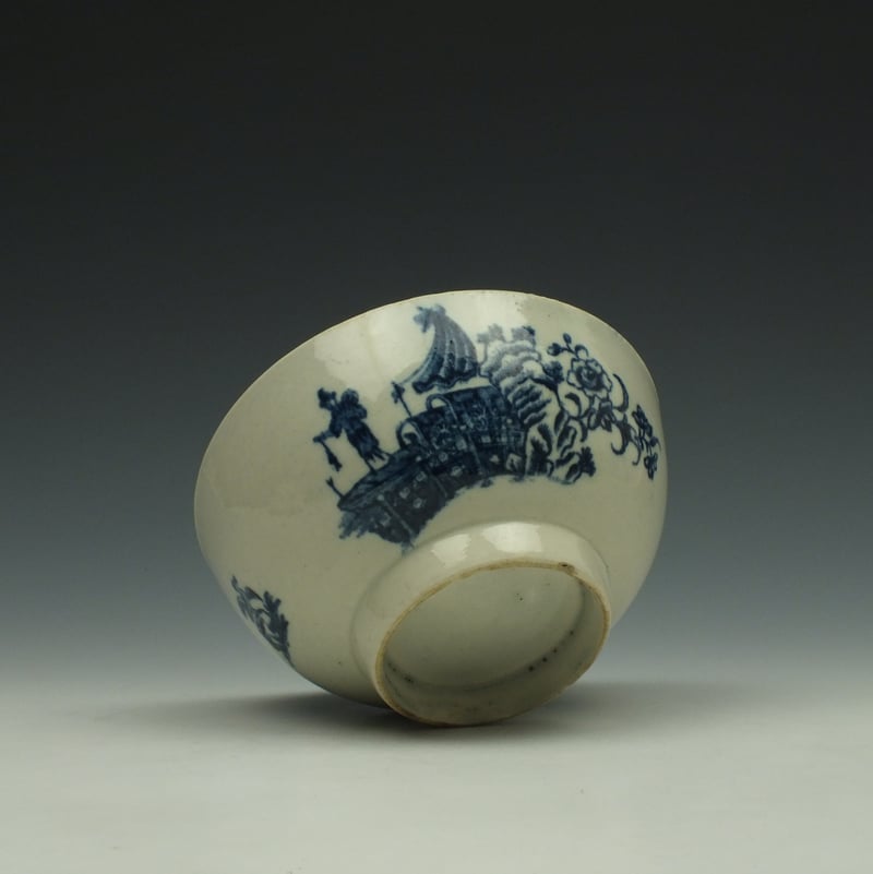 Liverpool John Pennington Fisherman Pattern Sugar Bowl c1775-85 (37)