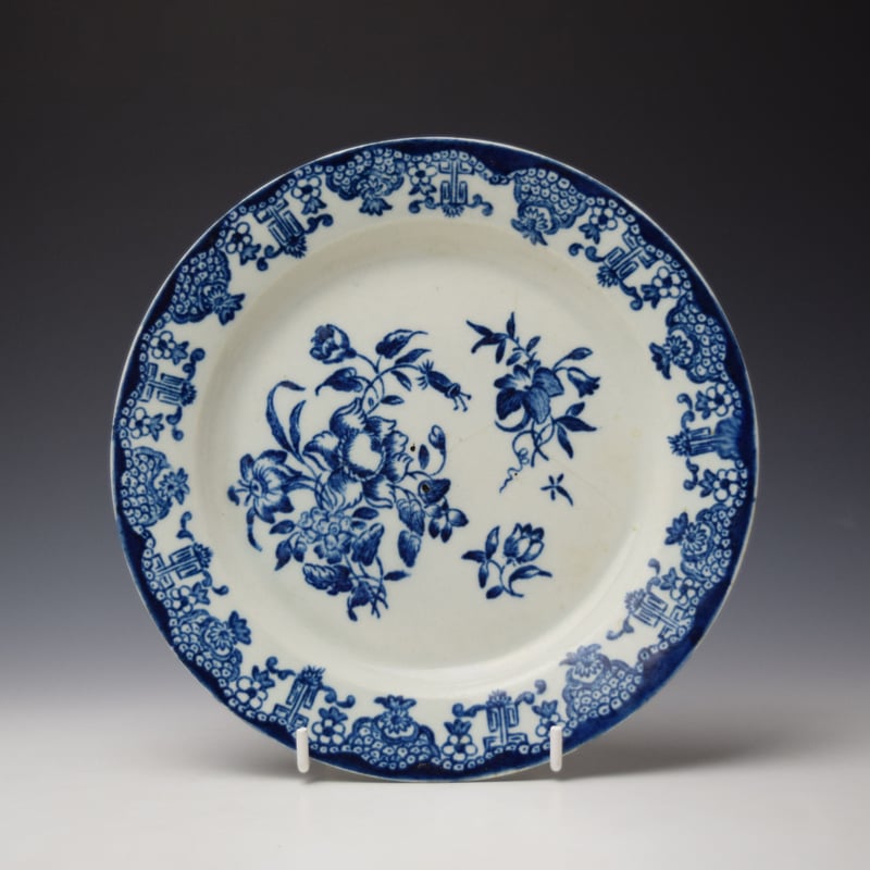 John Pennington Plate and Bowl Floral Sprays Pattern Small Plate c1780