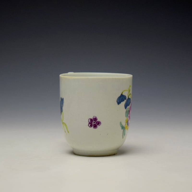 Longton Hall Floral Pattern Coffee Cup c1756-60 (3)