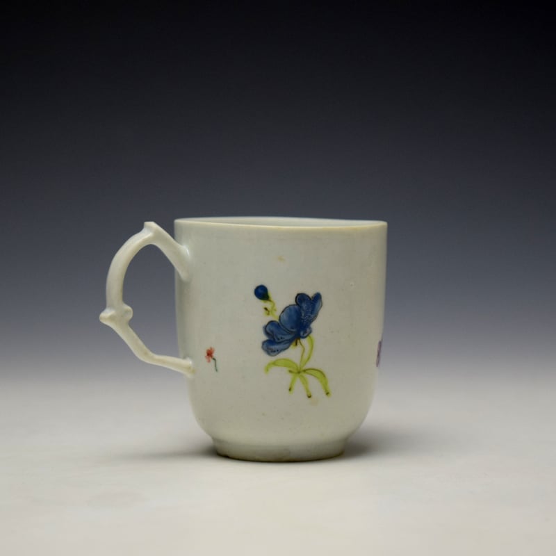Longton Hall Floral Pattern Coffee Cup c1756-60 (4)
