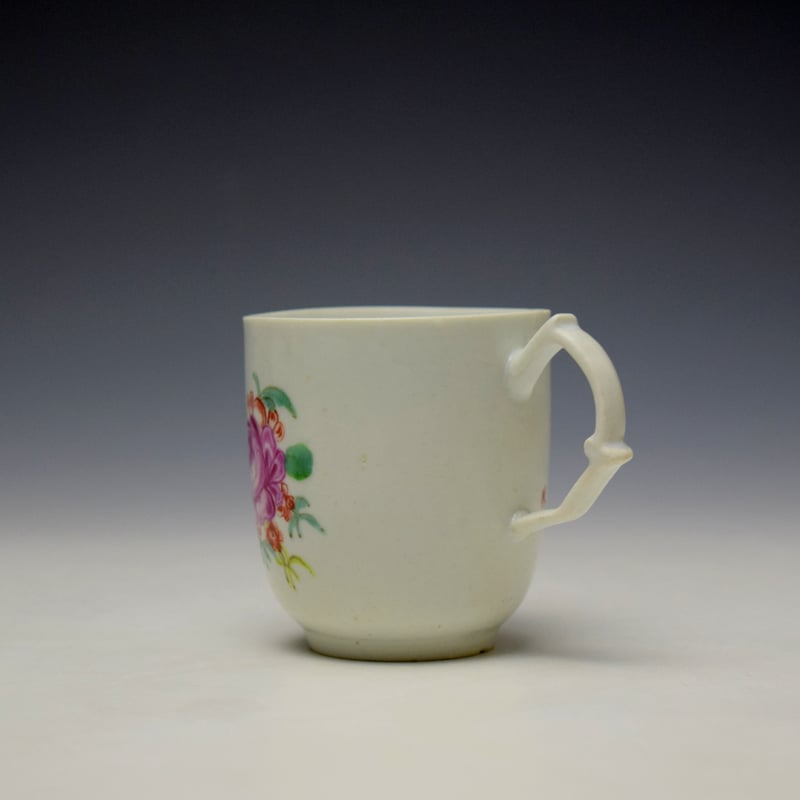 Longton Hall Floral Pattern Coffee Cup c1756-60 (5)