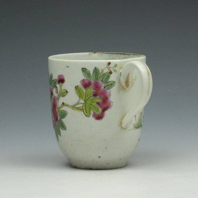 Longton Hall Goose Pattern Coffee Cup c1756-60 (5)