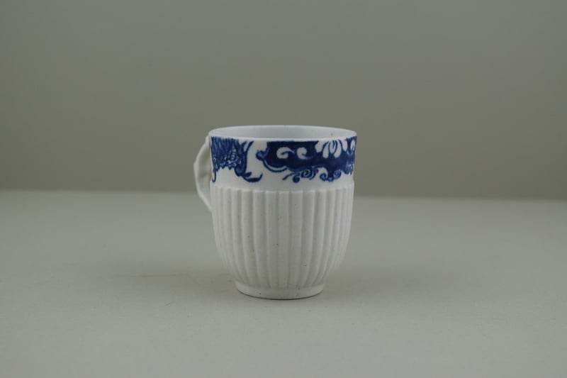 Longton Hall Ribbed Coffee cup, C1749-60. c