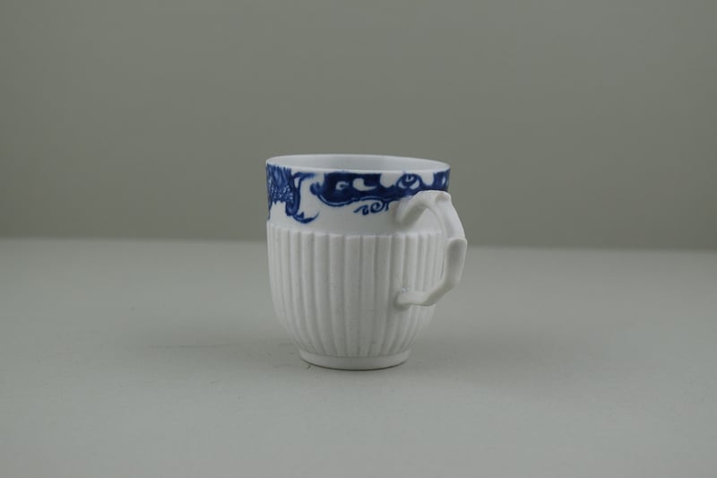 Longton Hall Ribbed Coffee cup, C1749-60. f