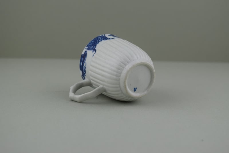 Longton Hall Ribbed Coffee cup, C1749-60. i
