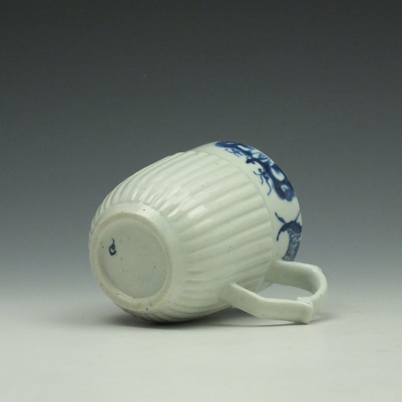 Longton Hall Ribbed Lamberquin Border Pattern Coffee Cup c1755-58 (7)