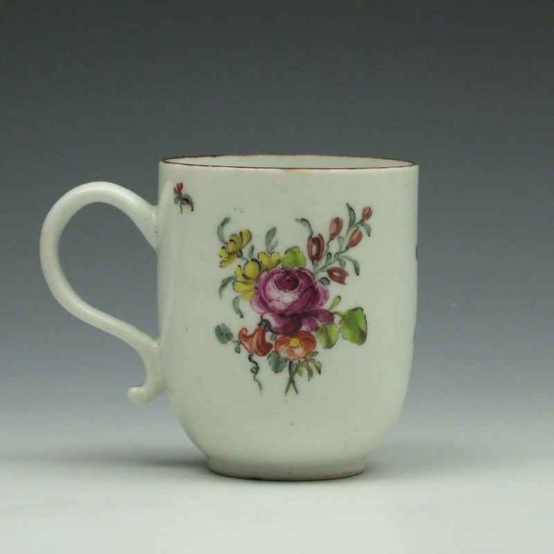 Longton Hall Trembly Rose Pattern Coffee Cup c1755 (3)