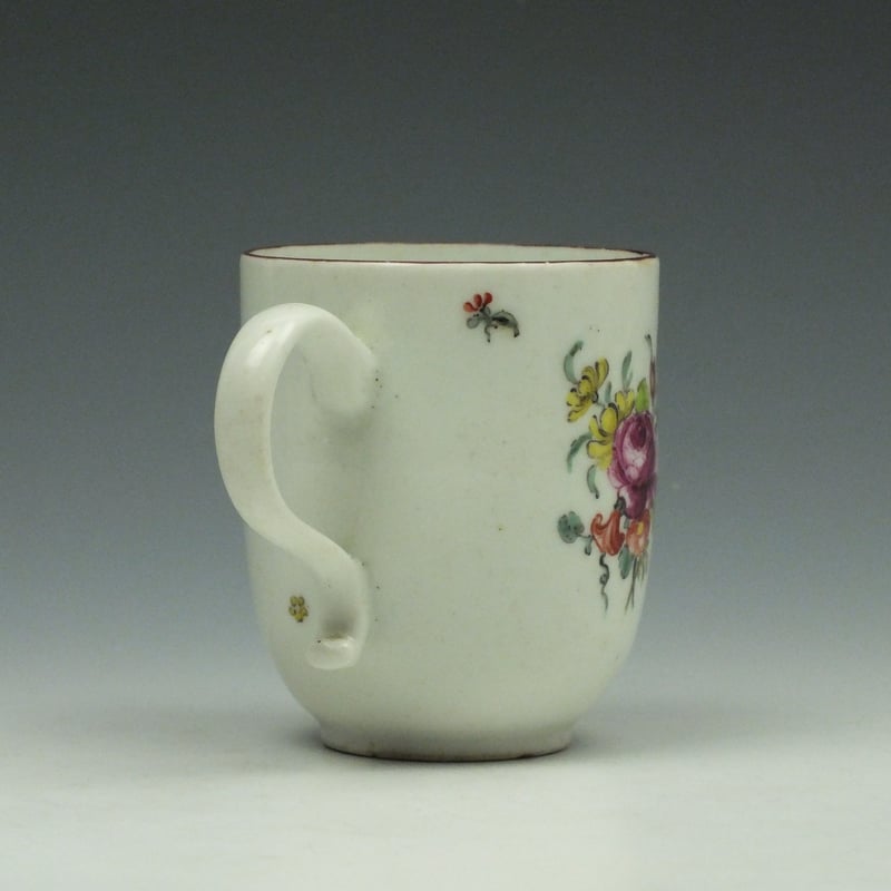 Longton Hall Trembly Rose Pattern Coffee Cup c1755 (4)