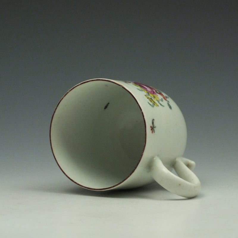 Longton Hall Trembly Rose Pattern Coffee Cup c1755 (6)