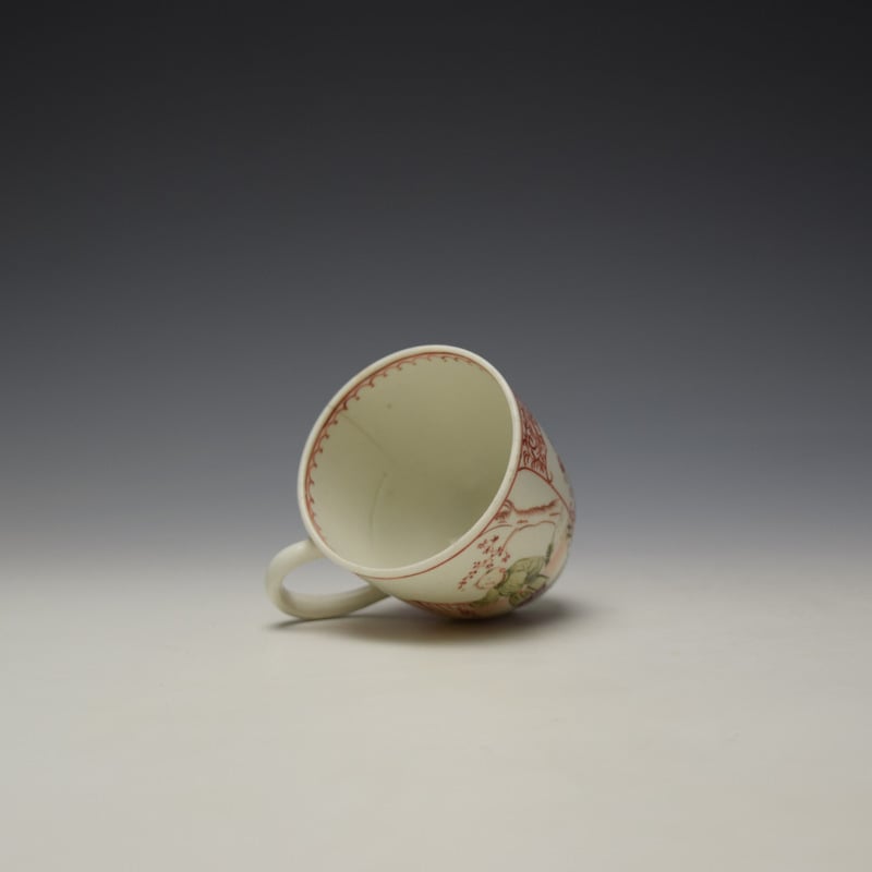 Lowestoft Mandarin Conversation Pattern Coffee Cup c1785-90 (7)
