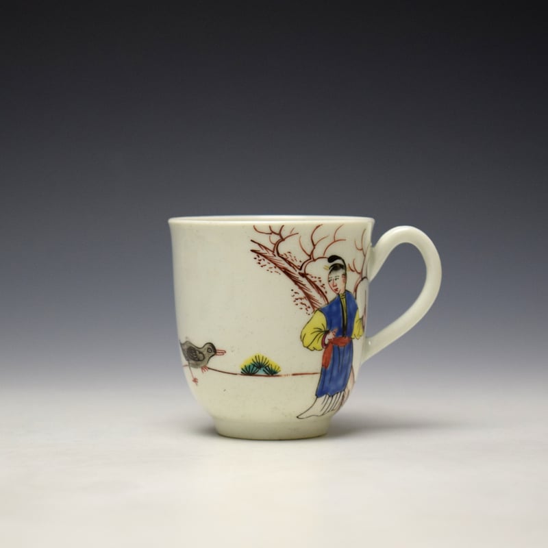 Mandarin Duck Herder Pattern Coffee Cup c1770-75