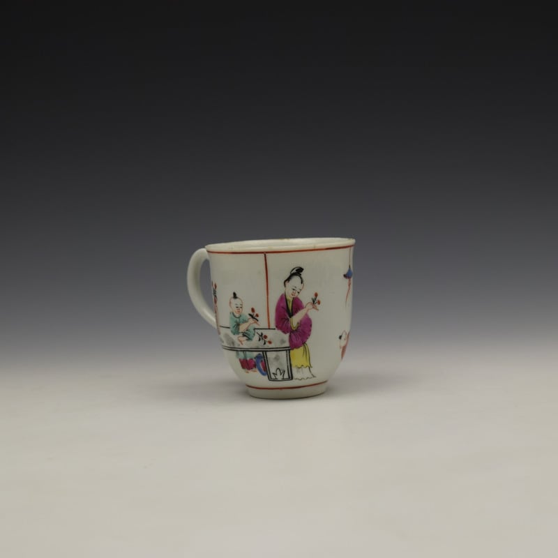 Worcester Mandarin Naughty Child Pattern Coffee Cup c1770-80 (3)