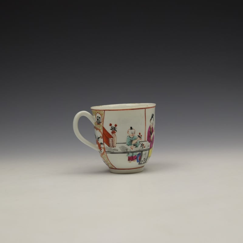 Worcester Mandarin Naughty Child Pattern Coffee Cup c1770-80 (4)