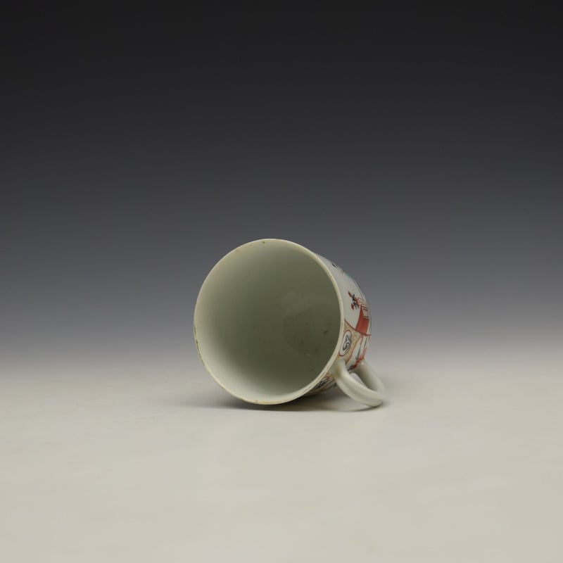Worcester Mandarin Naughty Child Pattern Coffee Cup c1770-80 (7)