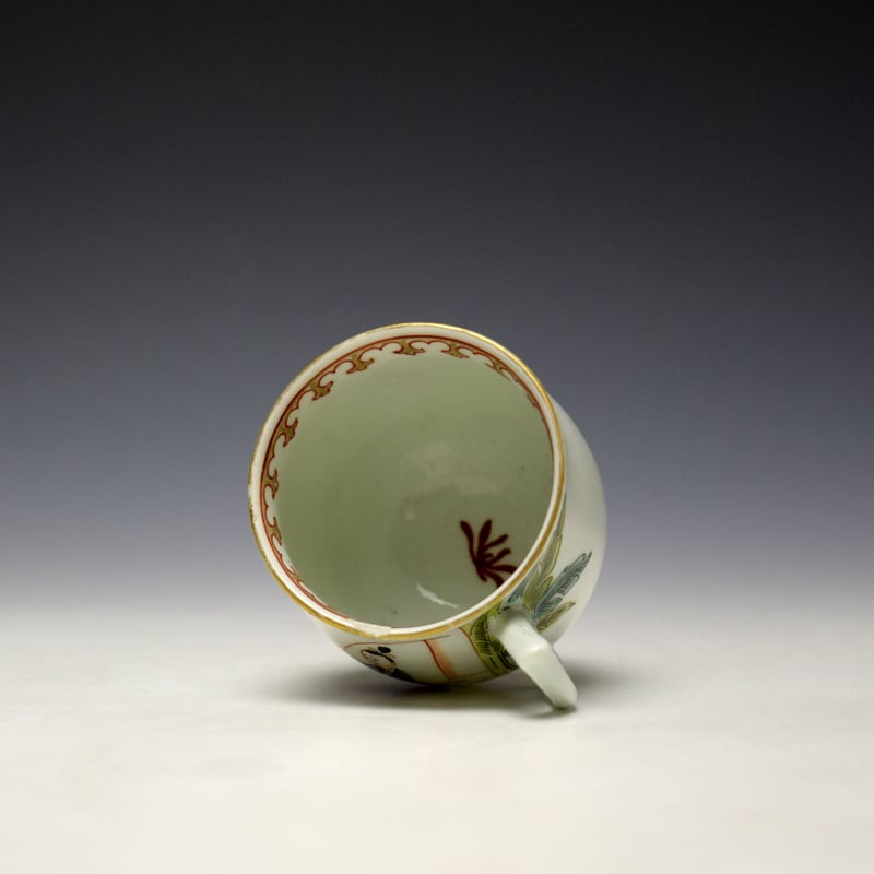 Worcester Mandarin Pattern Bell Shaped Coffee Cup c1765-70 (6)