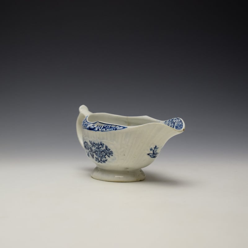 Lowestoft Natural Sprays Pattern Creamboat c1775-95 (3)