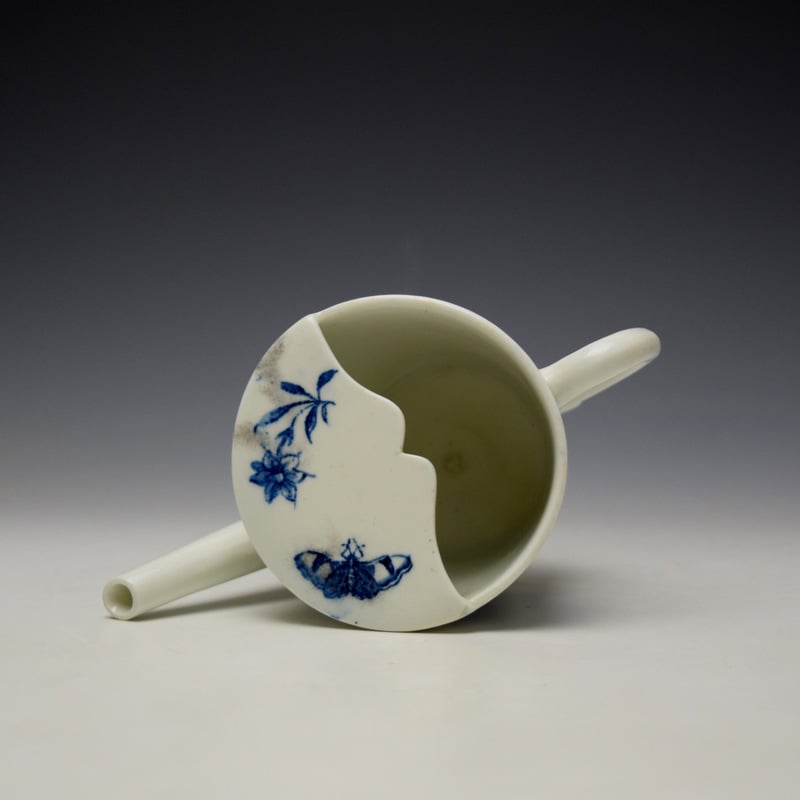 Lowestoft Natural Sprays Pattern Feeding Cup c1770-80 (7)