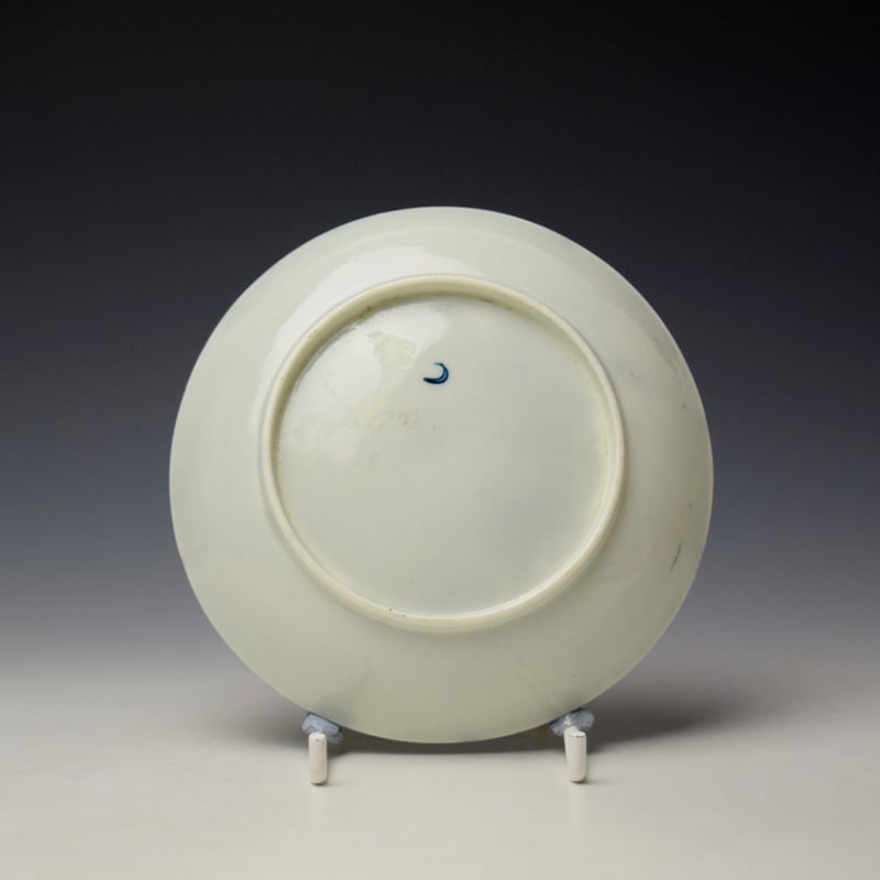 Worcester Peony Pattern Teabowl and Saucer c1770-75 (9)
