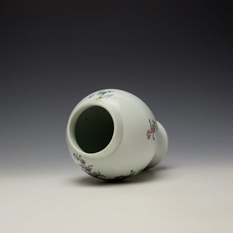 Liverpool Philip Christian Floral Pattern Vase c1765-70 (6)