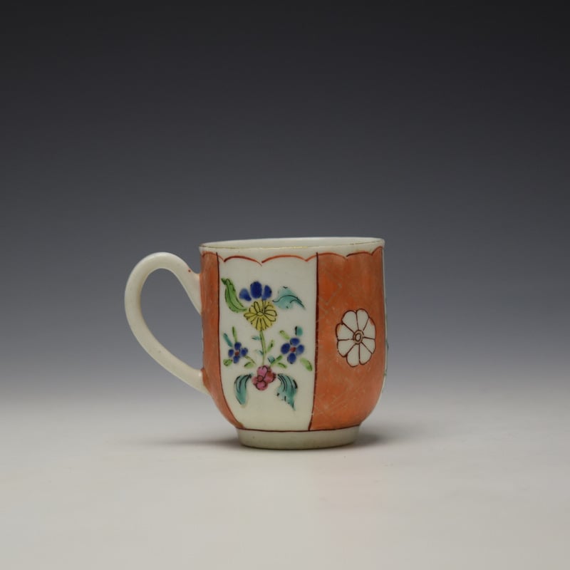 Liverpool Philip Christian Scarlet Japan Pattern Coffee Cup c1765 (3)